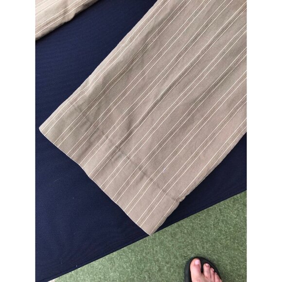 Tommy Hilifiger 100% Cotton Pinstripe Pants Size 10 tan and white - Picture 7 of 7